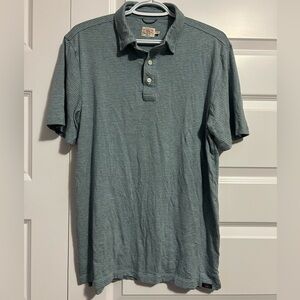 Faherty Striped Super Soft Polo Golf Shirt Classic Design